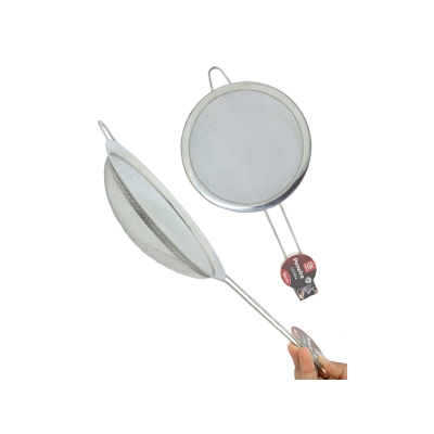 PENEIRA EM INOX 18CM SQ