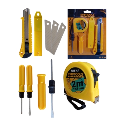 KIT FERRAMENTAS 05 PCS STARTOOLS