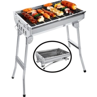 CHURRASQUEIRA PORTATIL 48 X 33 CM INOX