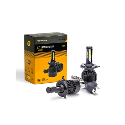 KIT LAMPADA SUPER LED CYBER 36W H4 PAR 3200LM 6000K