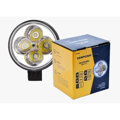FAROL AUXILIAR REDONDO 4 LEDS 12W UN
