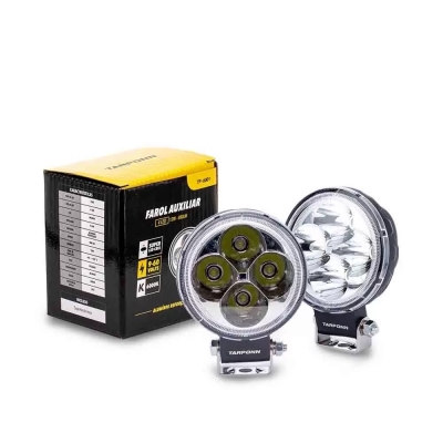 FAROL AUXILIAR REDONDO 4 LEDS 12W UN