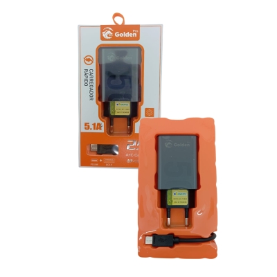 CARREGADOR CELULAR TIPO C 5.0A 25W GOLDEN PRO