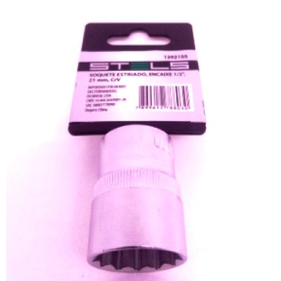 SOQUETE ESTRIADO 15MM STELS CRV ENC 1/2