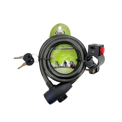 CADEADO MOTO C/CHAVE+SUPORTE GUID 150CM X 11MM