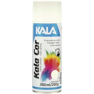 TINTA SPRAY 350ML/250G BRANCO BRILHO USO GERAL KALA