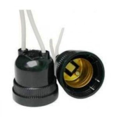 BOCAL PENDENTE COM RABICHO E27 PRETO