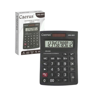 CALCULADORA ELETRONICA 12 DIGITOS CAERUS