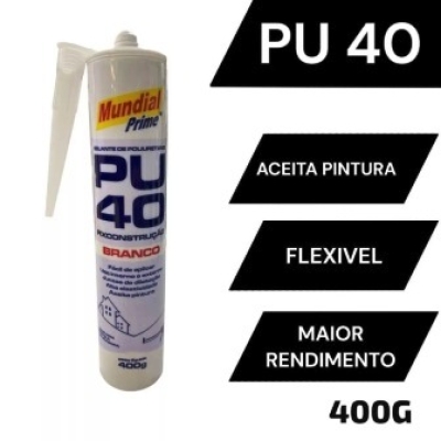 PU FIX BRANCO CARTUCHO 400GR MUNDIAL PRIME