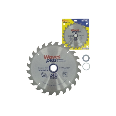 SERRA CIRCULAR 230MM 24 DENTES FURO 25,4MM WAVES