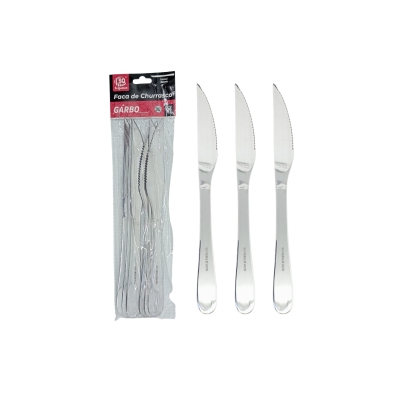 FACA DE MESA 21CM C/6 UN LINHA GARBO