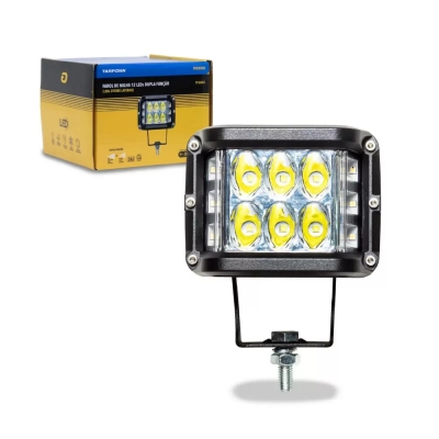 FAROL AUX. RT 12LEDS DUPLA FUNCAO (STROB LATERAIS)PREMIUM