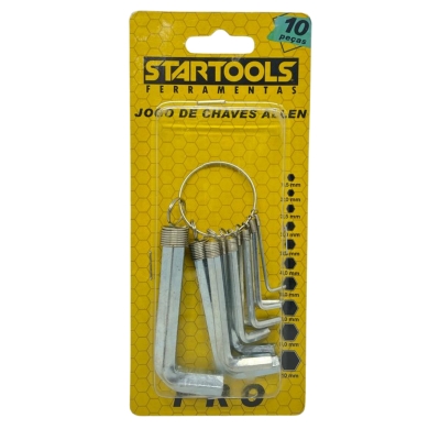CHAVE ALLEN JG 10PCS 1,5 A 10MM C/ARGOLA (ENCARTELADO)