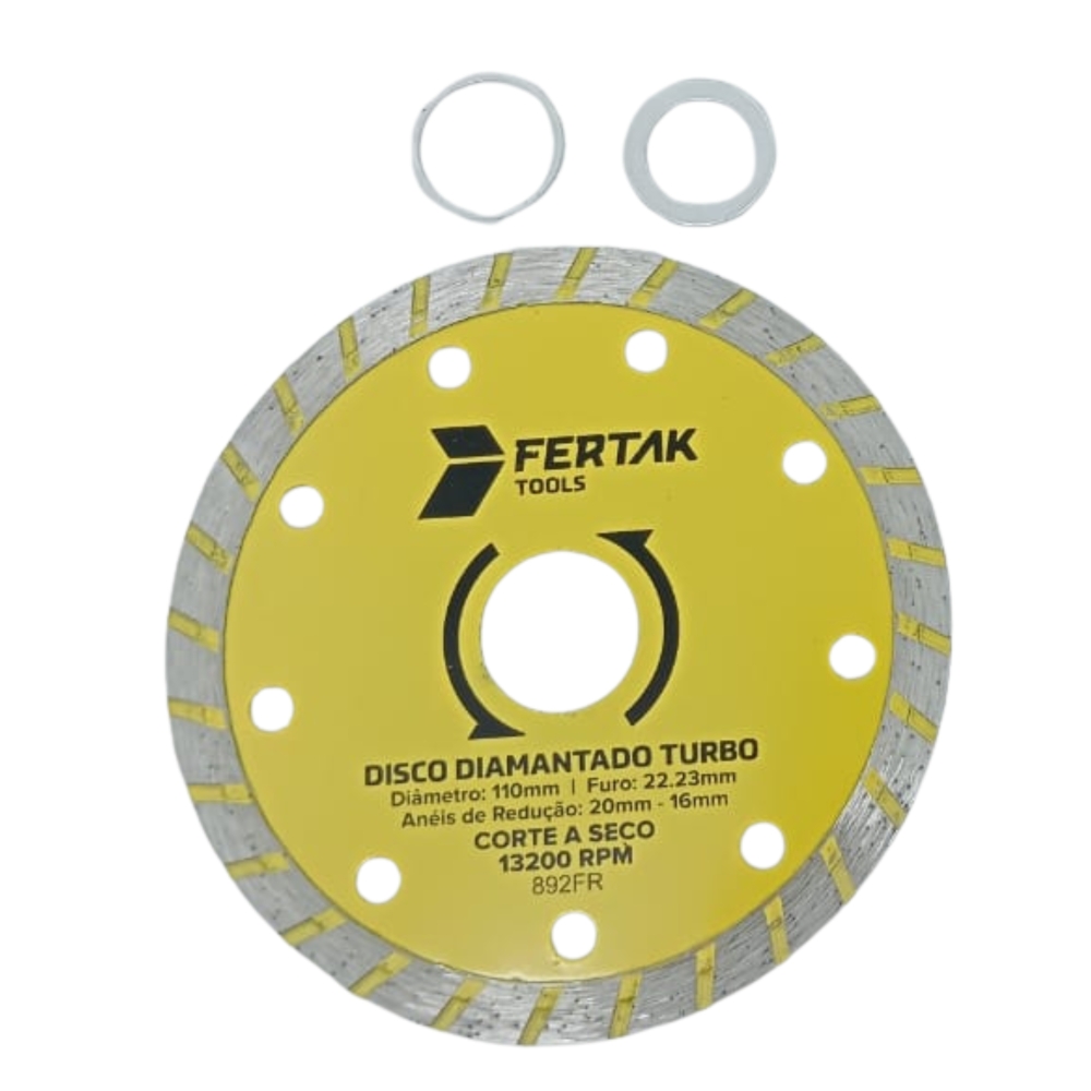 Foto 1 - DISCO DIAM. TURBO 22X110 FERTAK Foto 1 - DISCO DIAM. TURBO 22X110 FERTAK