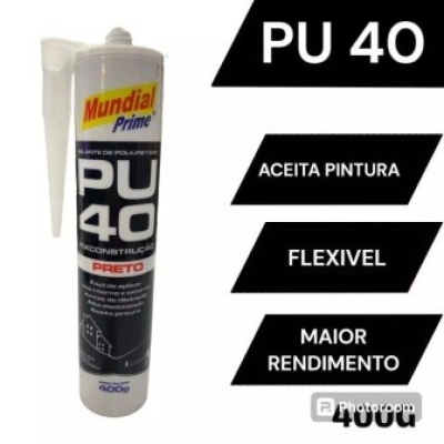PU FIX PRETO CARTUCHO 400GR MUNDIAL PRIME