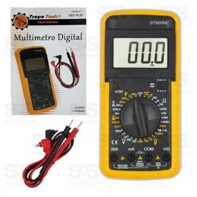 MULTIMETRO DIGITALC/SONDA DE TESTE DT9205A