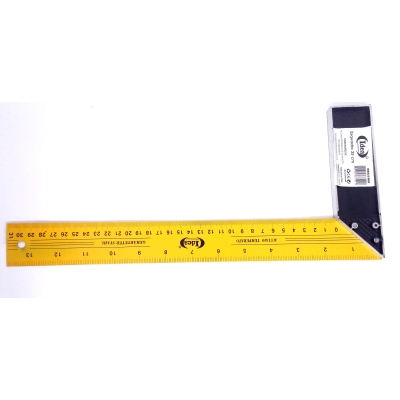 ESQUADRO DE ACO 30CM CB DE ALUM. IDEA