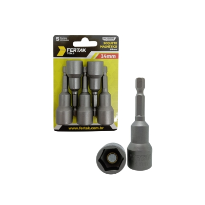 SOQUETE PARAFUSADEIRA 14MMX65MM CRV C/IMÃ (UN)