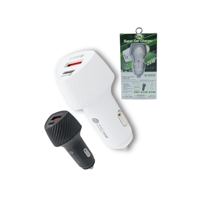 CARREGADOR CELULAR VEICULAR 20W USB+TIPO C