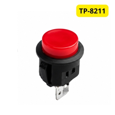 BOTAO PULSADOR MOMENTANEO CIRCULAR TP-8211