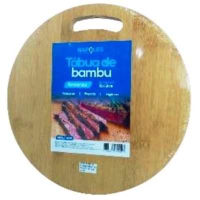 TABUA DE BAMBU REDONDA 32CM X 1,8CM
