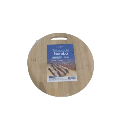 TABUA DE BAMBU REDONDA 32CM X 1,8CM