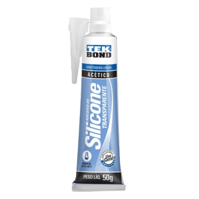 ADESIVO DE SILICONE ACETICO 50G TRANSP. SEM BLISTER