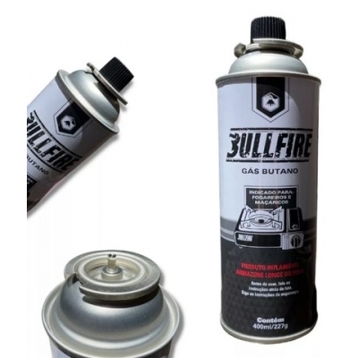 GAS BUTANO REFIL P/FOGÃO BULLFIRE 227G