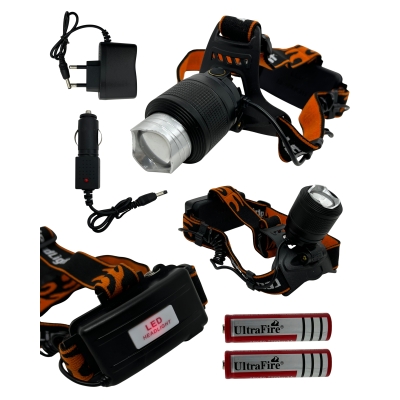 LANTERNA DE CABECA REC. CREE LED C/ZOOM