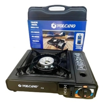 FOGAO A GAS BUTANO C/ACEND. AUT C/MALETA VOLCANO