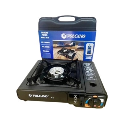 FOGAO A GAS BUTANO C/ACEND. AUT C/MALETA VOLCANO