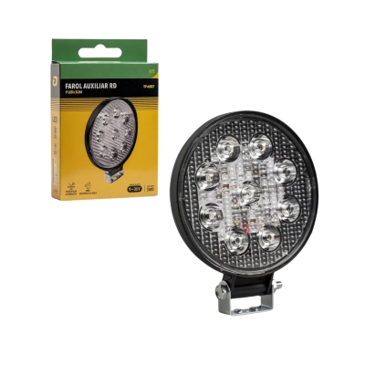FAROL AUXILIAR SLIM REDONDO 9 LED UN
