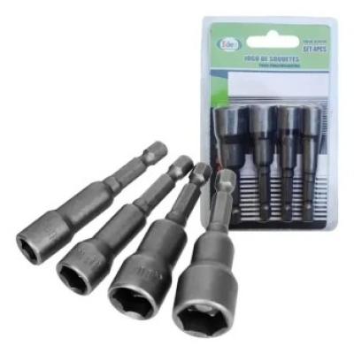 JOGO SOQUETES MAG. 4PCS 8,10,11,13MM