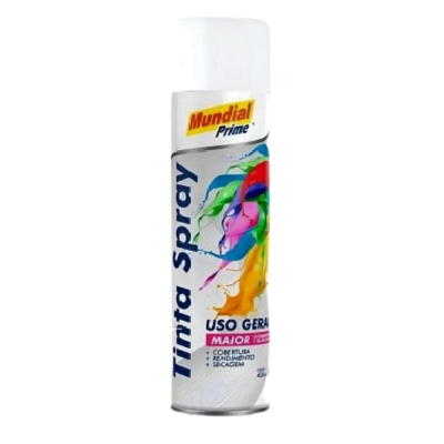TINTA SPRAY 400ML/240G BRANCO BRILHO USO GERAL