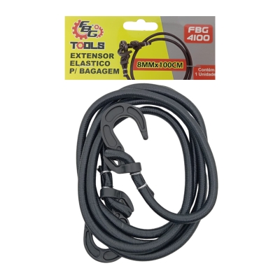 ELASTICO 1,0M GARRA PLASTICA FBG