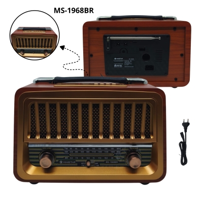 RADIO RETRO RECARREG AM/FM/TF 3BANDAS