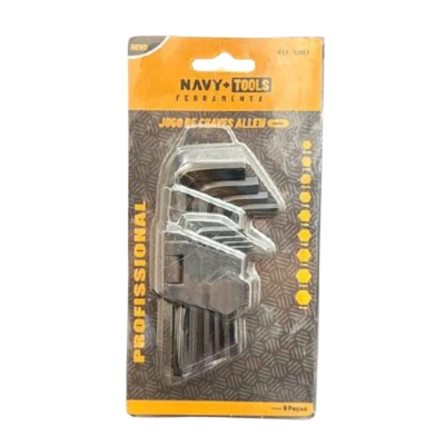 CHAVE ALLEN JG 09 PCS CRV CURTA CRV FOSFATIZADA