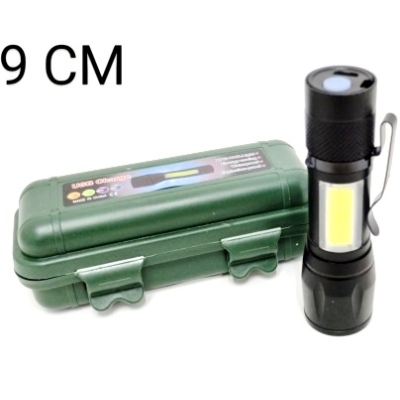 LANTERNA TATICA MINI RECAR.C/LUZ LATERAL C/CLIP