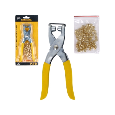 ALICATE P/REBITE ILHOS C/100BITS