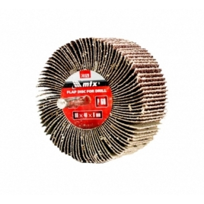 RODA DE LIXA GRÃO 80 60X20MM COM HASTE 6MM PARA PARAFUSADEI