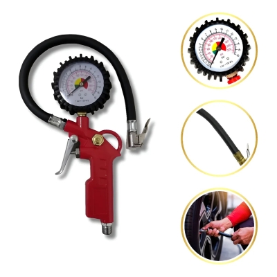 CALIBRADOR DE PNEUS PNEUMATICO ENCAIXE 1/4